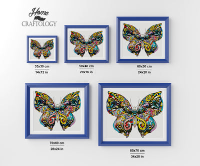 Butterfly Abstract - Premium Diamond Painting Kit