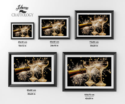 Champagne Cheers - Premium Diamond Painting Kit