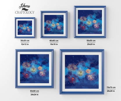 Fireworks in the Sky - Premium Diamond Painting Kit