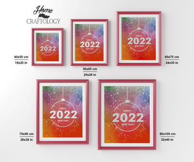 Happy 2022 New Year - Premium Diamond Painting Kit