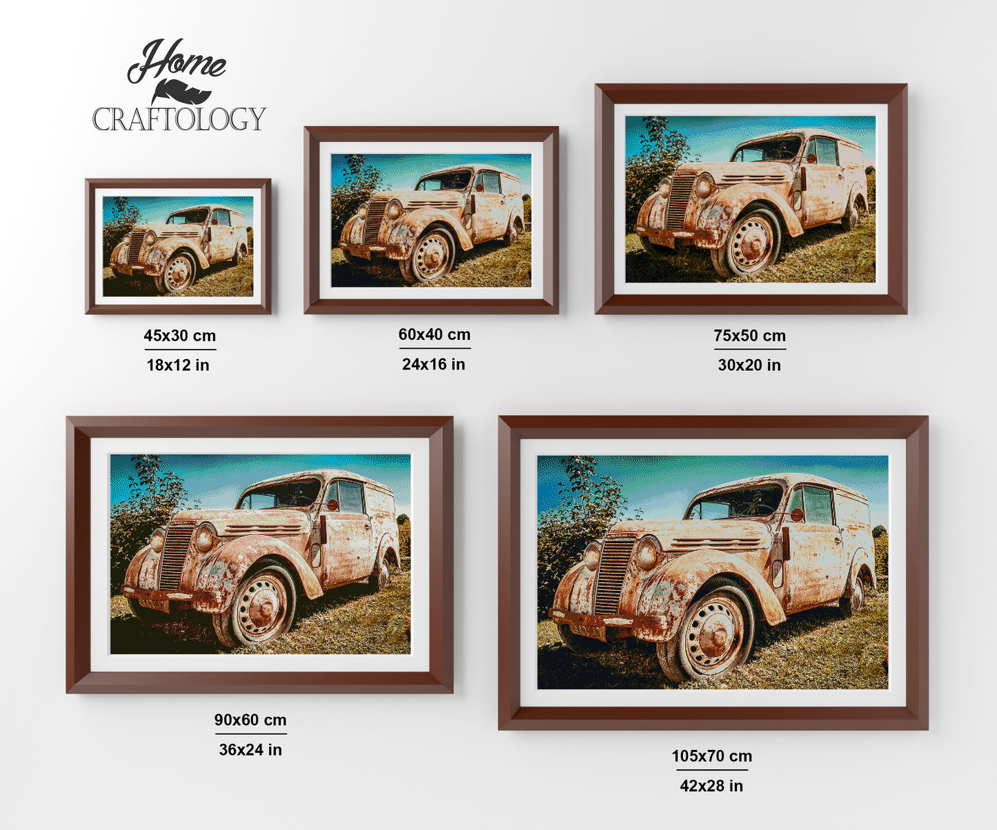 Old Abandoned Truck - Premium Diamond Painting Kit