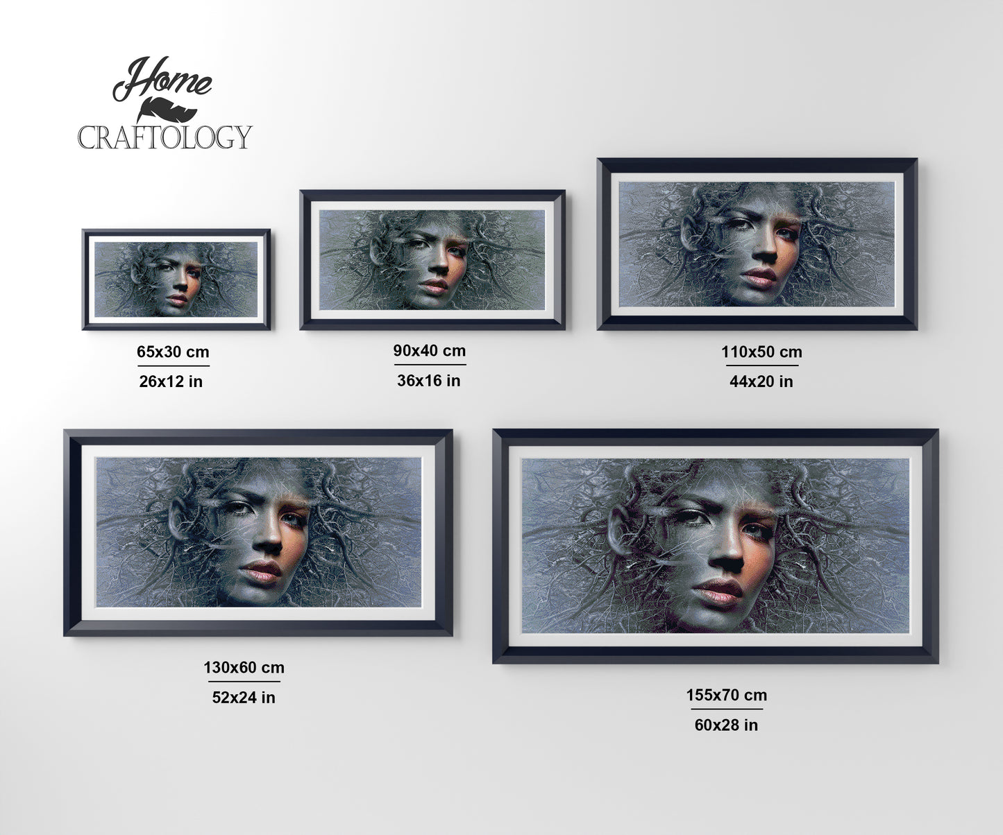 Face on Branches - Premium Diamond Painting Kit