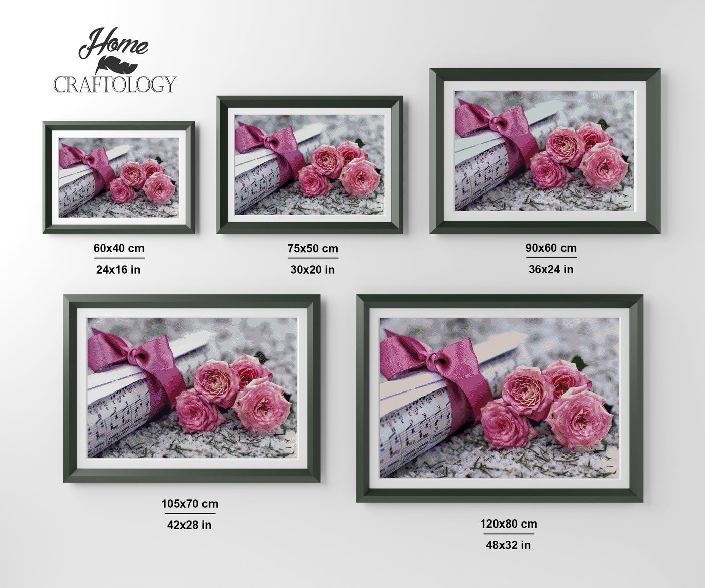 A Gift of Flowers and Music - Premium Diamond Painting Kit