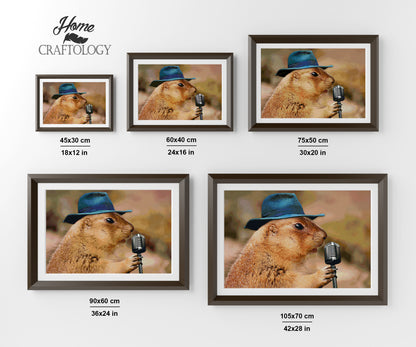 Singing Prairie Dog - Premium Diamond Painting Kit