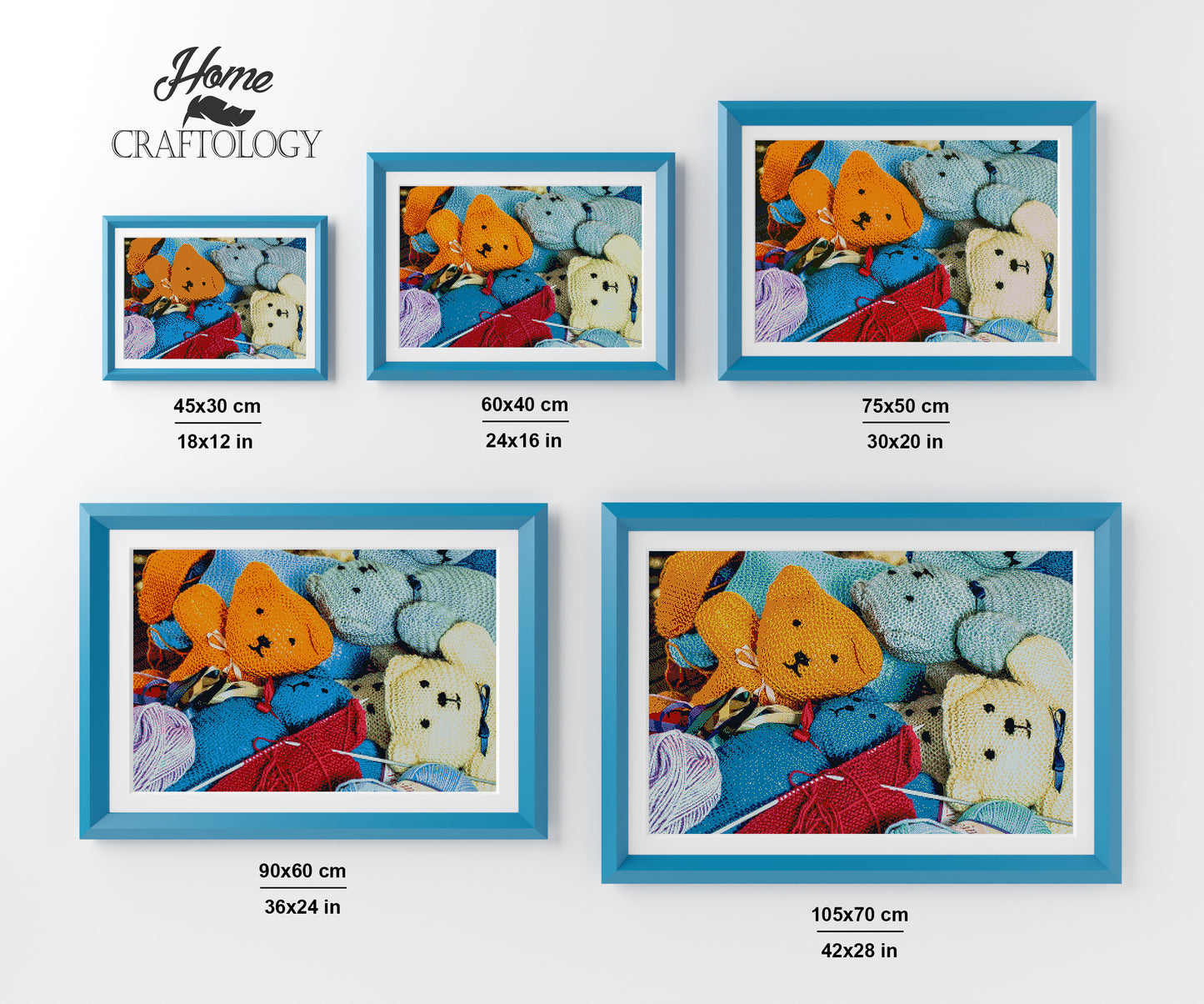 Knitted Bears - Premium Diamond Painting Kit