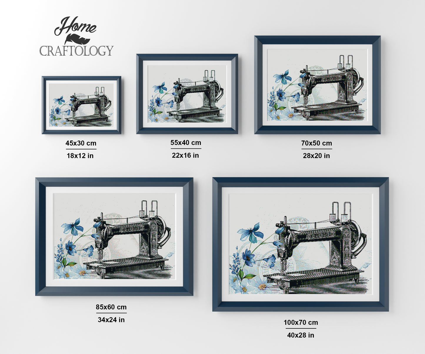 Vintage Sewing Machine - Premium Diamond Painting Kit