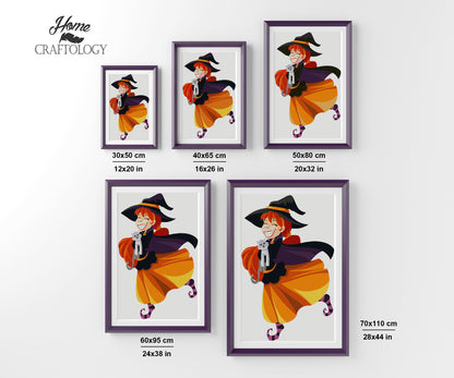 Happy Witch - Premium Diamond Painting Kit