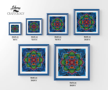 Lotus Mandala - Premium Diamond Painting Kit