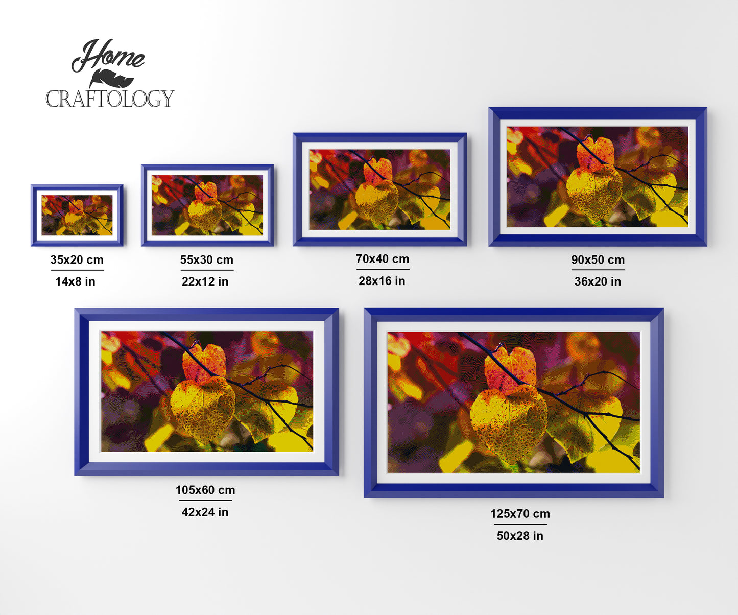 Heart Shaped Leaves - Premium Diamond Painting Kit