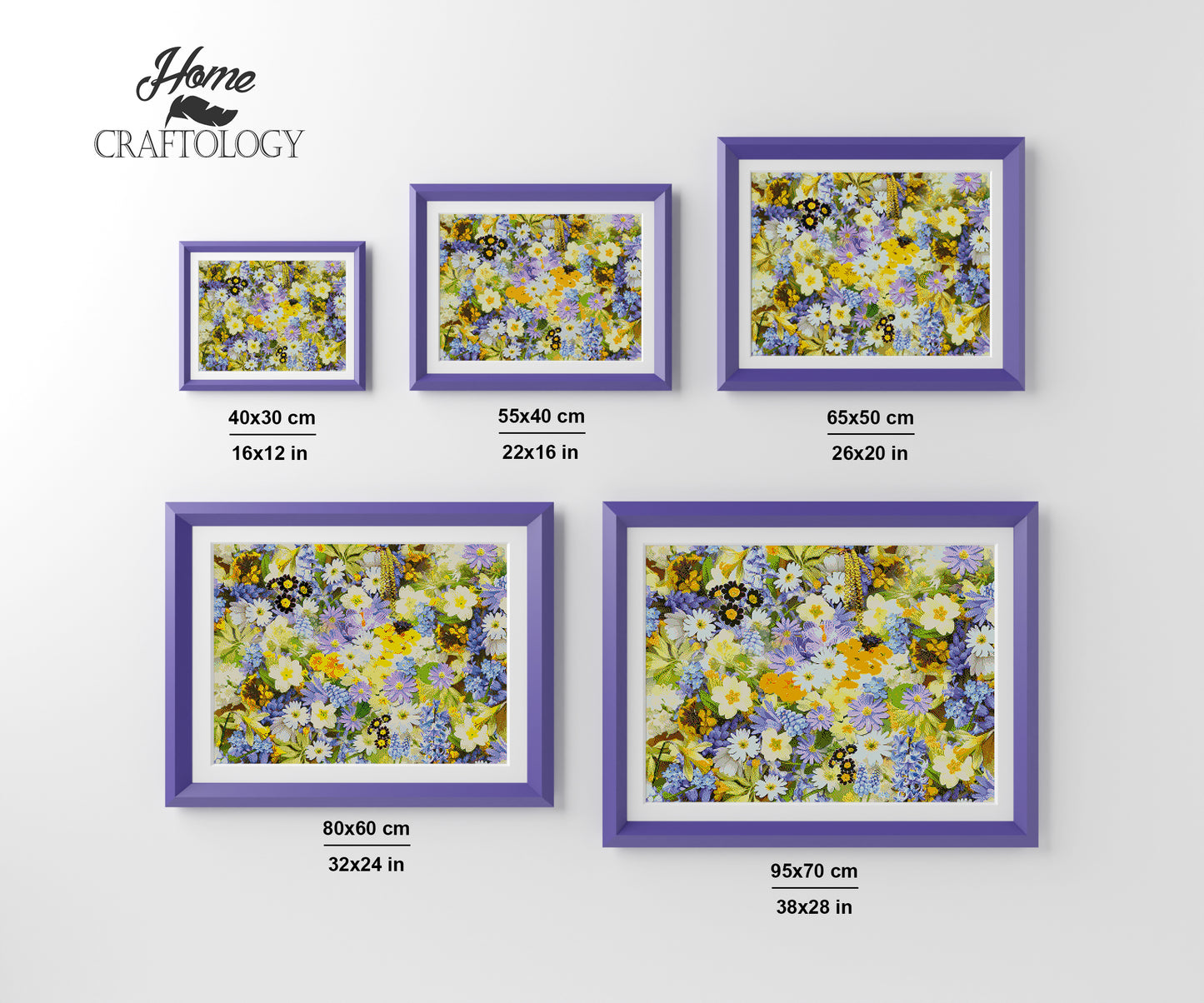 Spring Flower Collage - Premium Diamond Painting Kit