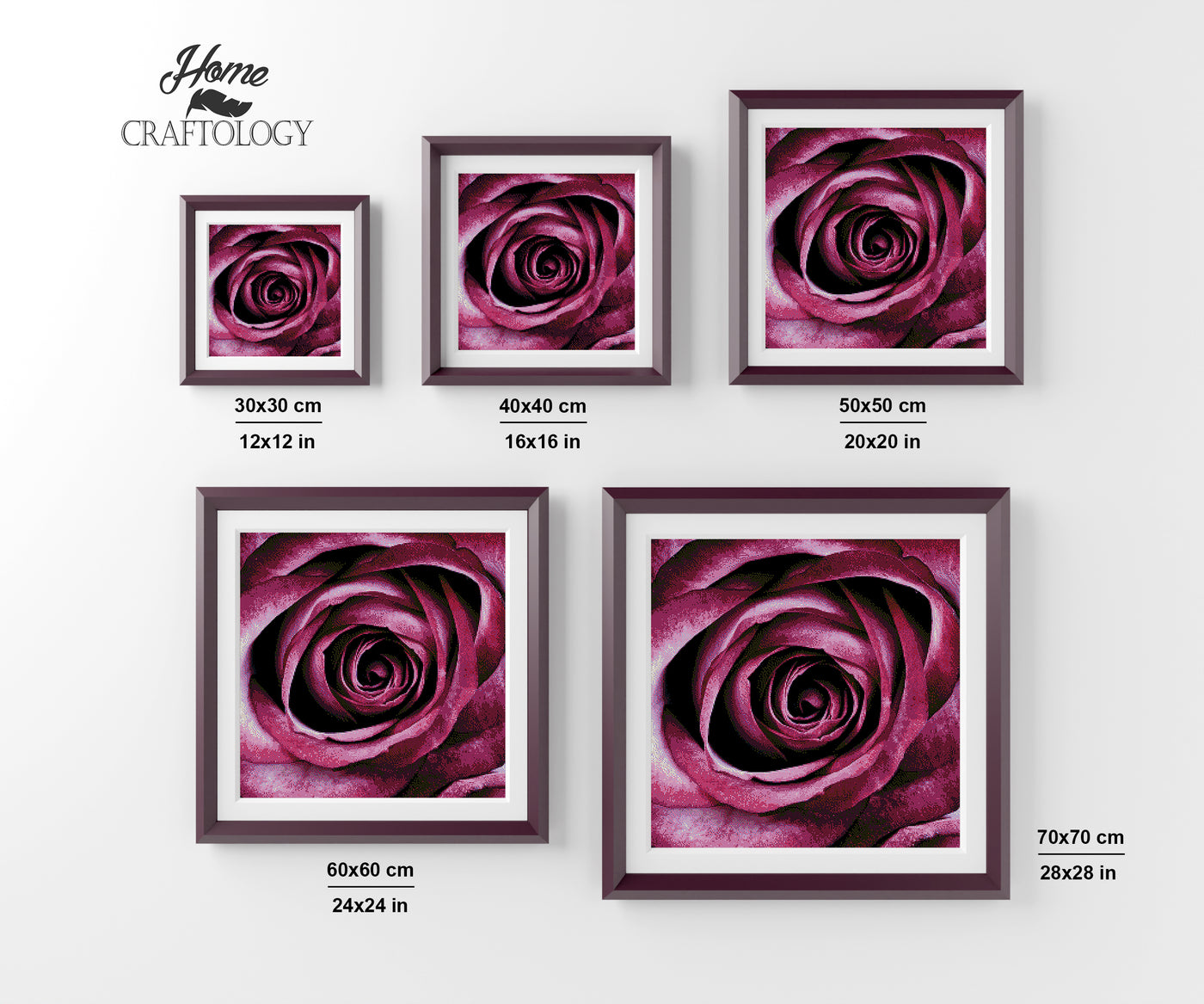 Purple Rose - Premium Diamond Painting Kit