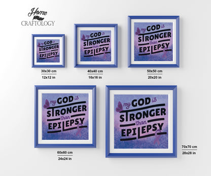 God is Stronger - Premium Diamond Painting Kit