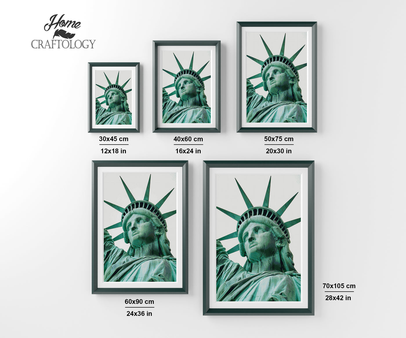 Close-up Statue of Liberty - Premium Diamond Painting Kit