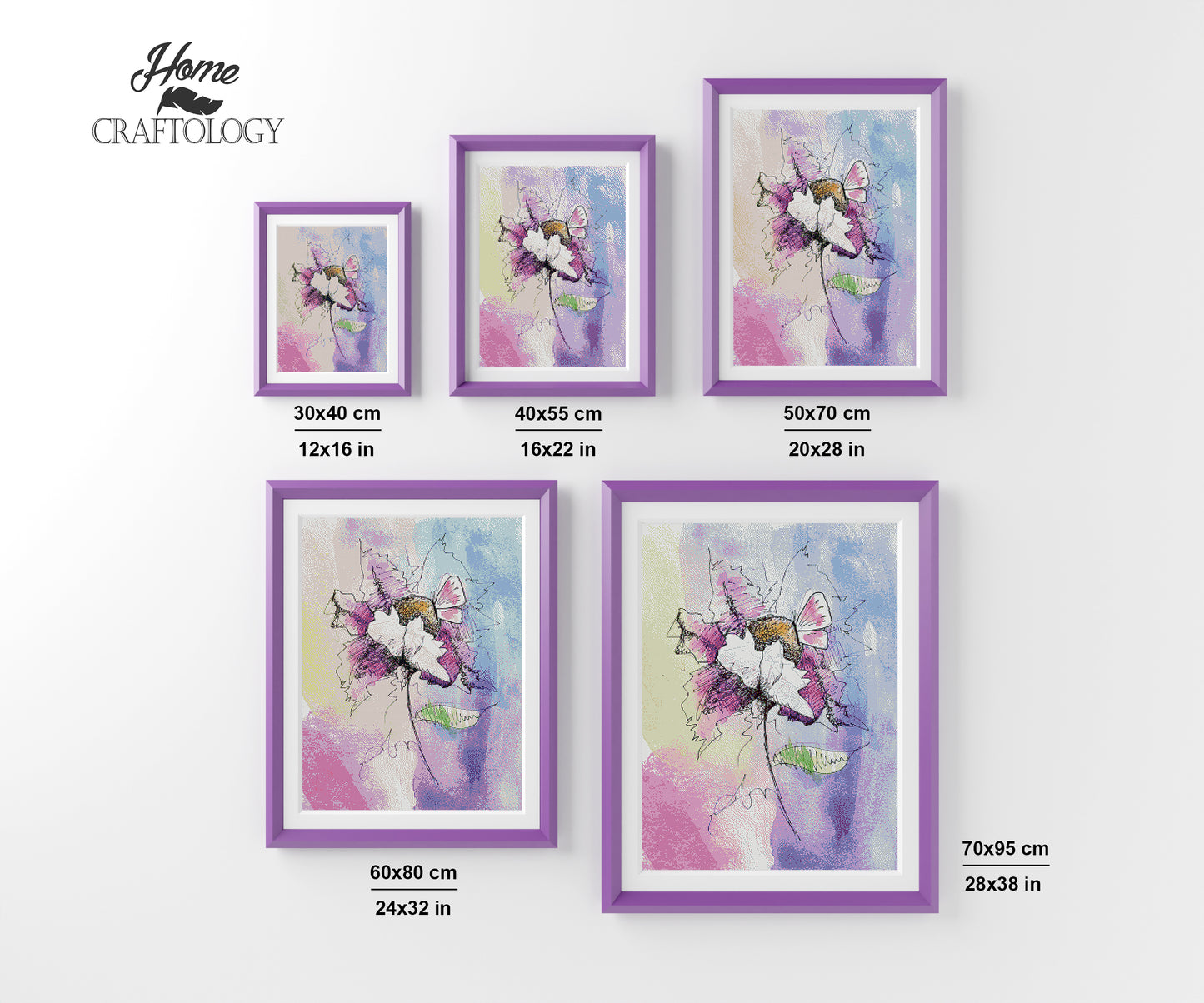 Flower Watercolor - Premium Diamond Painting Kit