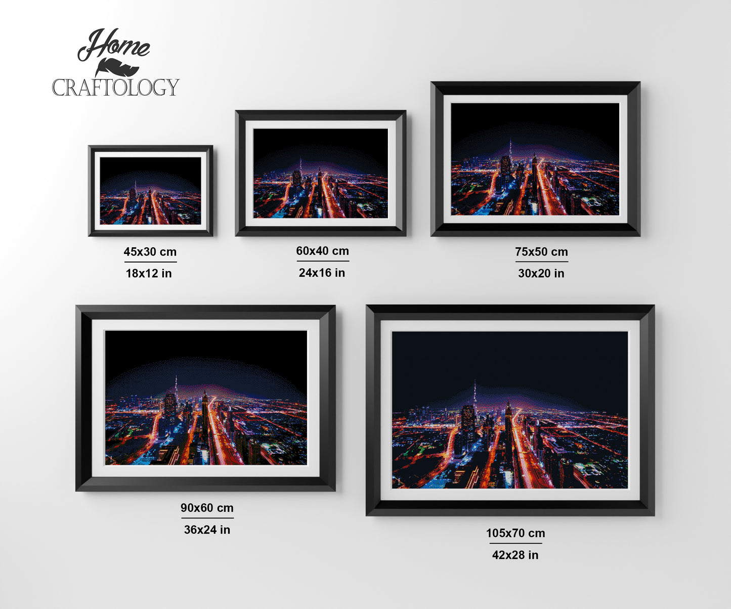 Dubai Skyline - Premium Diamond Painting Kit