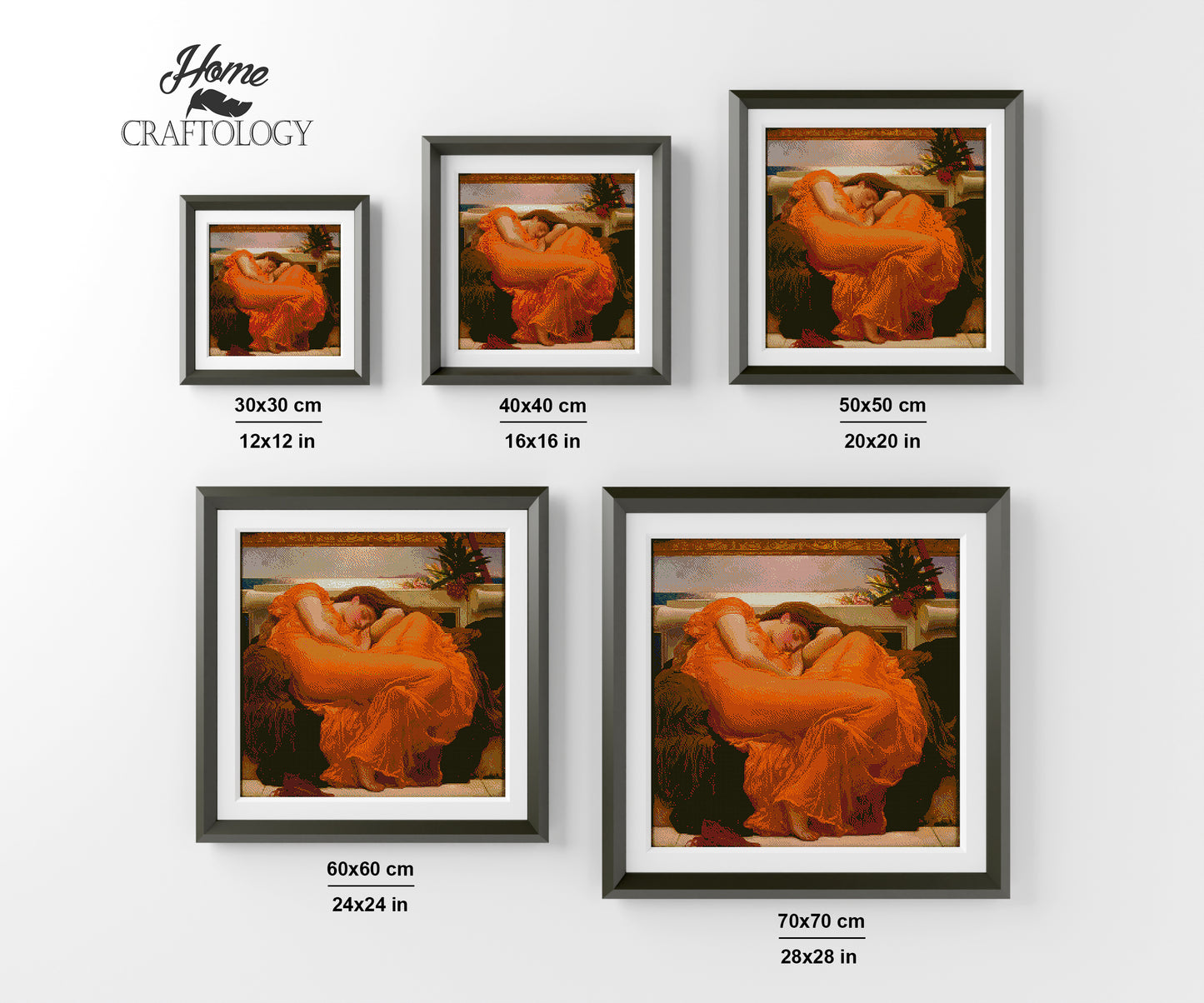 Flaming June - Premium Diamond Painting Kit