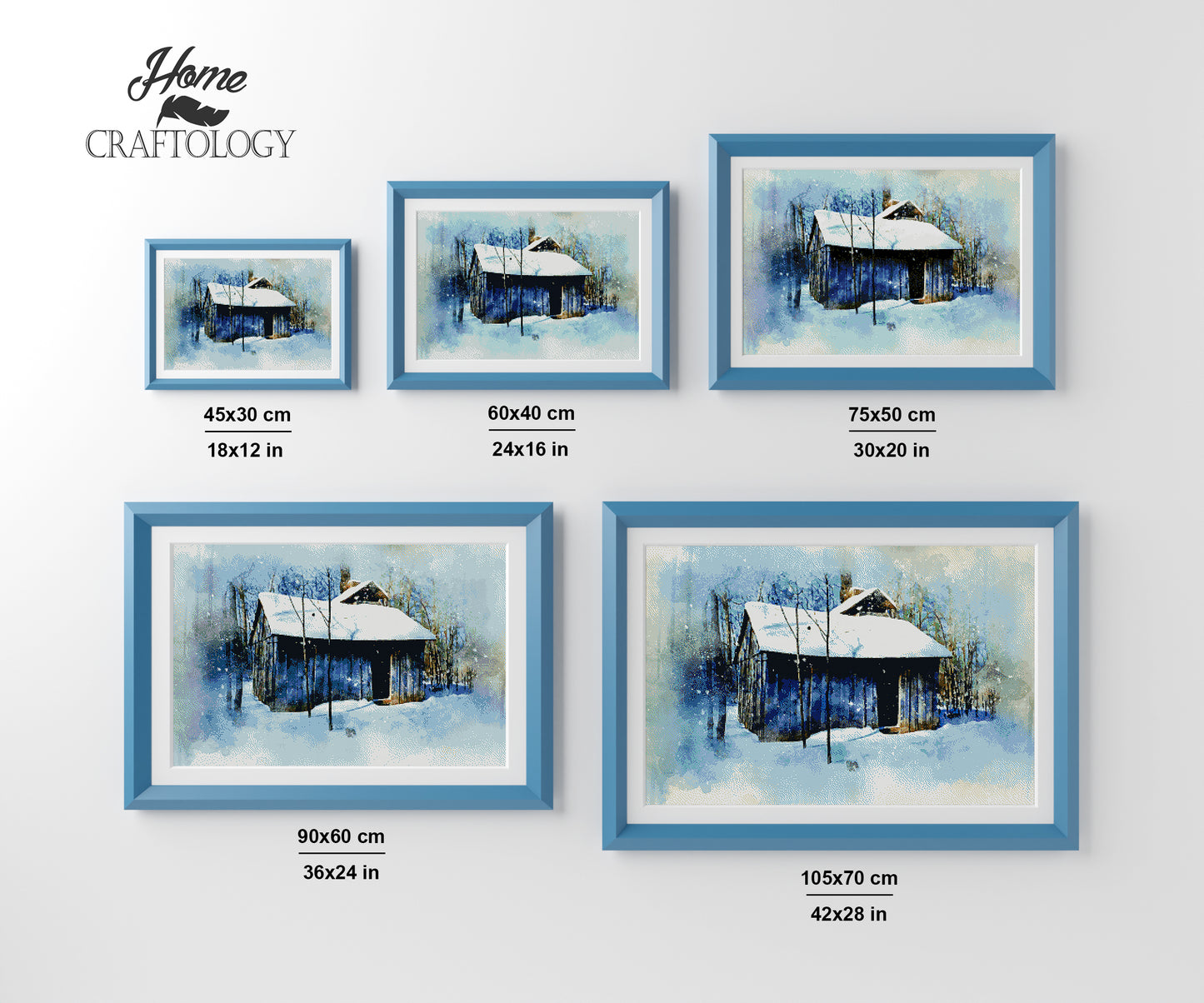 Winter House - Premium Diamond Painting Kit