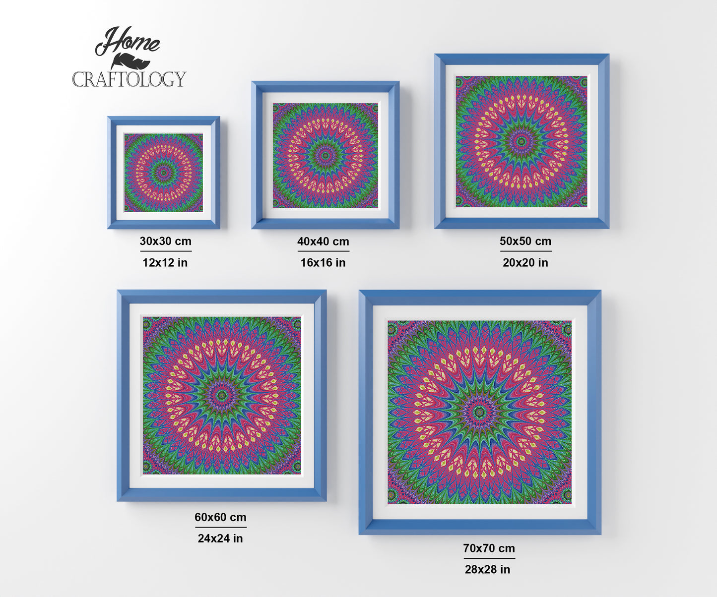 Pastel Mandala - Premium Diamond Painting Kit