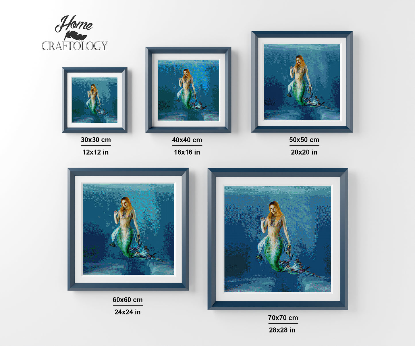 Beautiful Mermaid - Premium Diamond Painting Kit