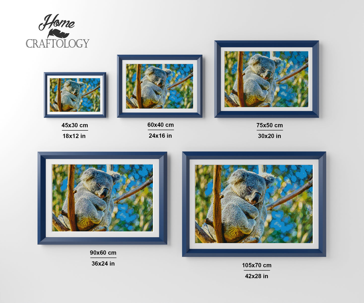 Sleeping Koala - Premium Diamond Painting Kit