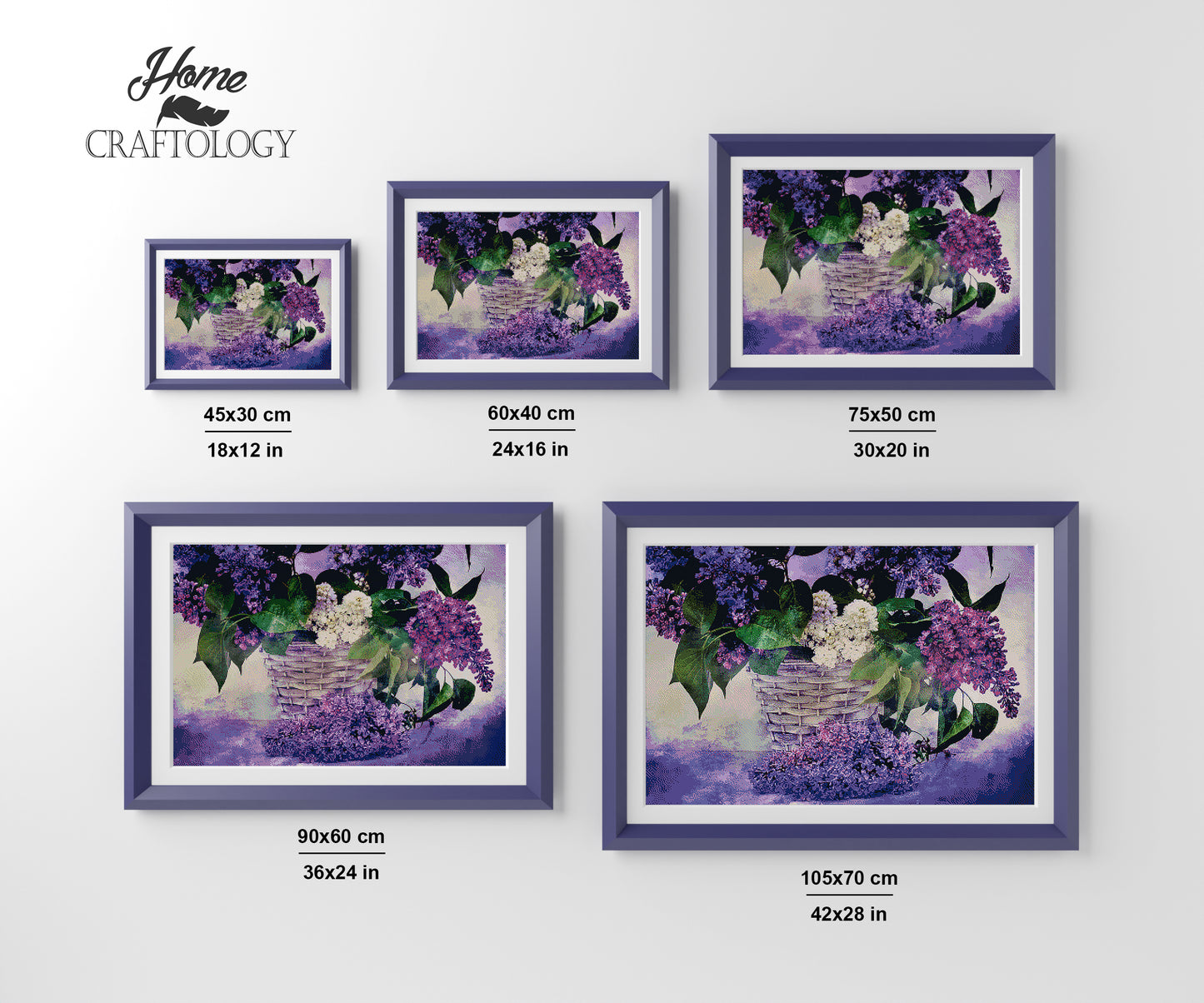 Lilac Bouquet - Premium Diamond Painting Kit