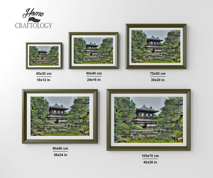 Ginkaku-ji Temple - Premium Diamond Painting Kit