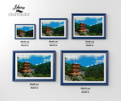 Japanese Temple - Premium Diamond Painting Kit