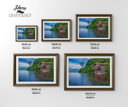 Cabin by the Lake - Premium Diamond Painting Kit