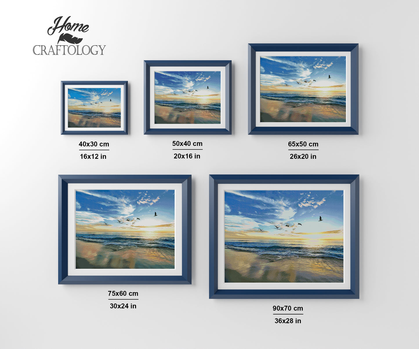 Five Flying Birds - Premium Diamond Painting Kit