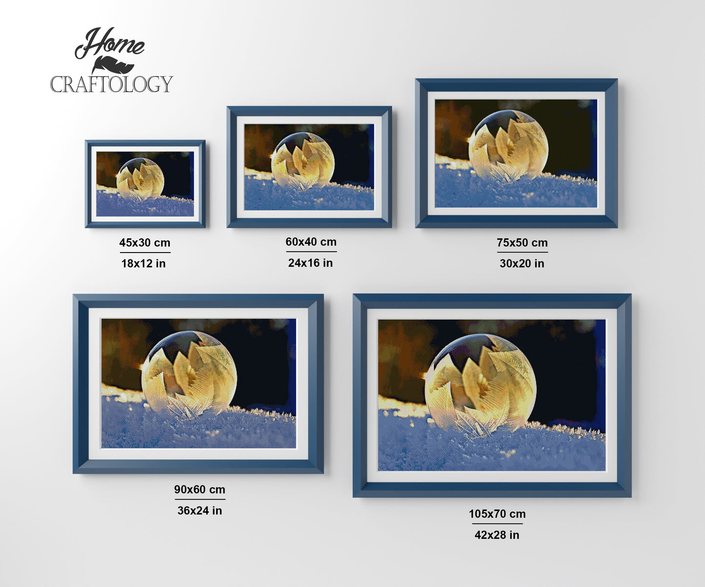 Winter Bubble - Premium Diamond Painting Kit