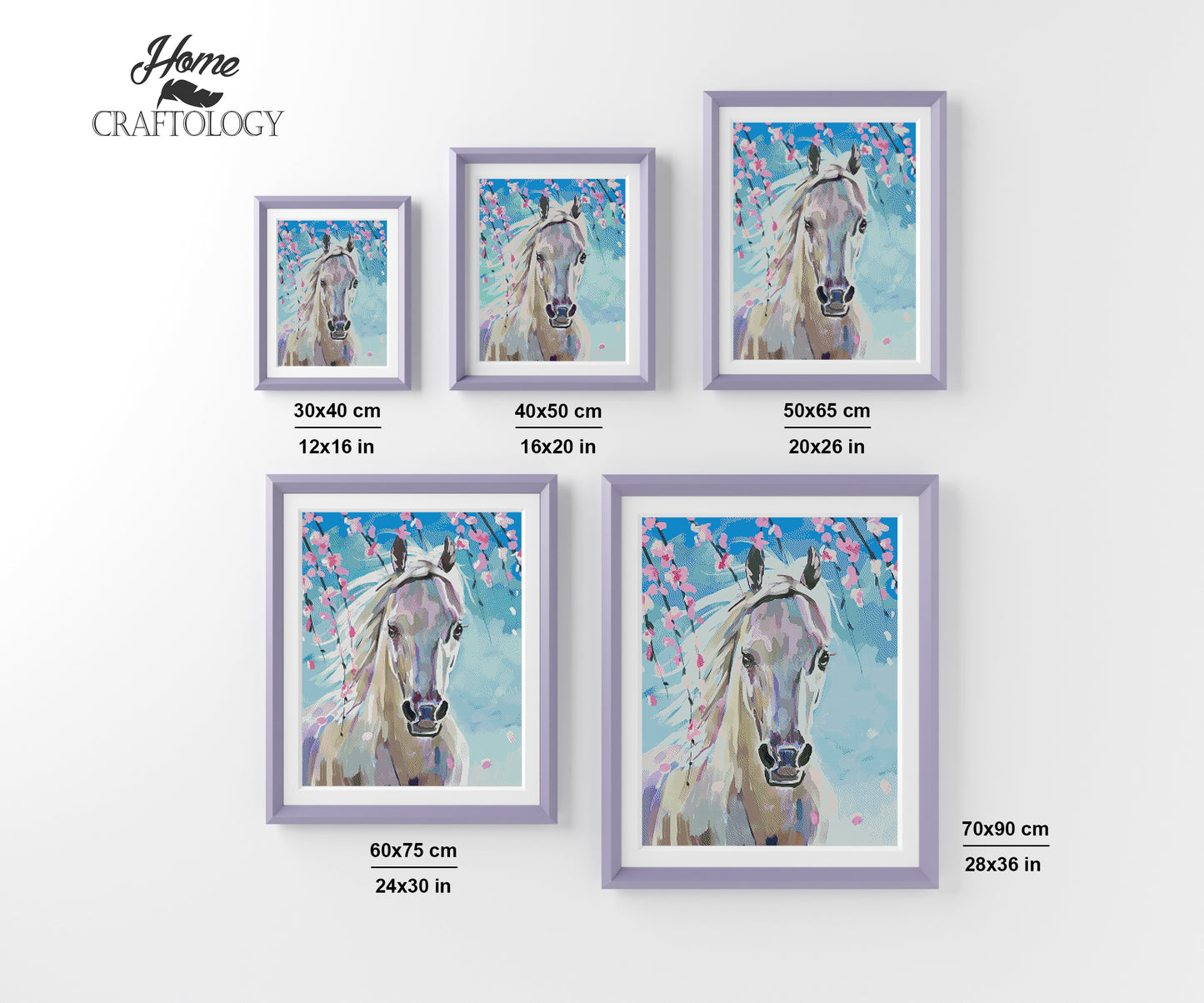 White Horse Painting - Exclusive Premium Diamond Painting Kit