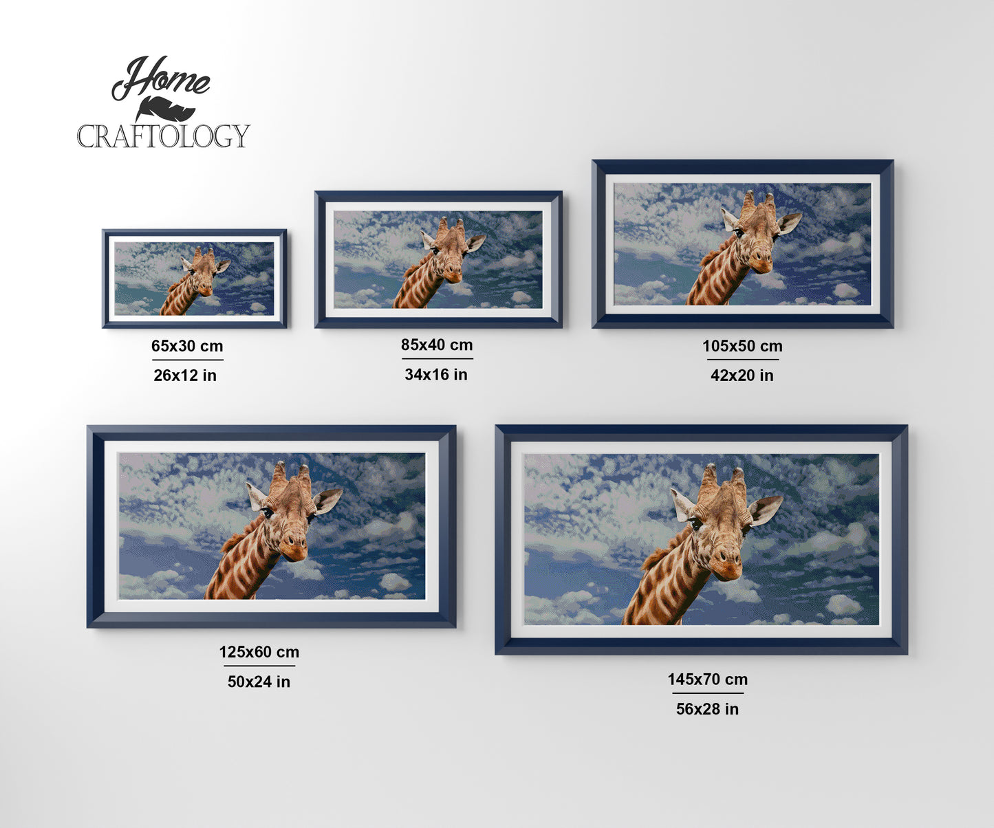 Giraffe Headshot - Premium Diamond Painting Kit