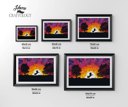 Unicorn Sunset - Premium Diamond Painting Kit