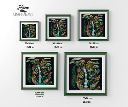 Jungle Waterfalls - Premium Diamond Painting Kit