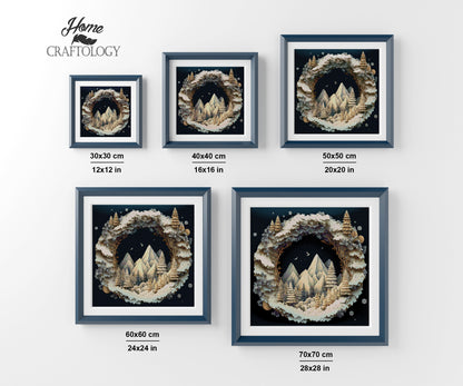 Winter Wreath - Premium Diamond Painting Kit