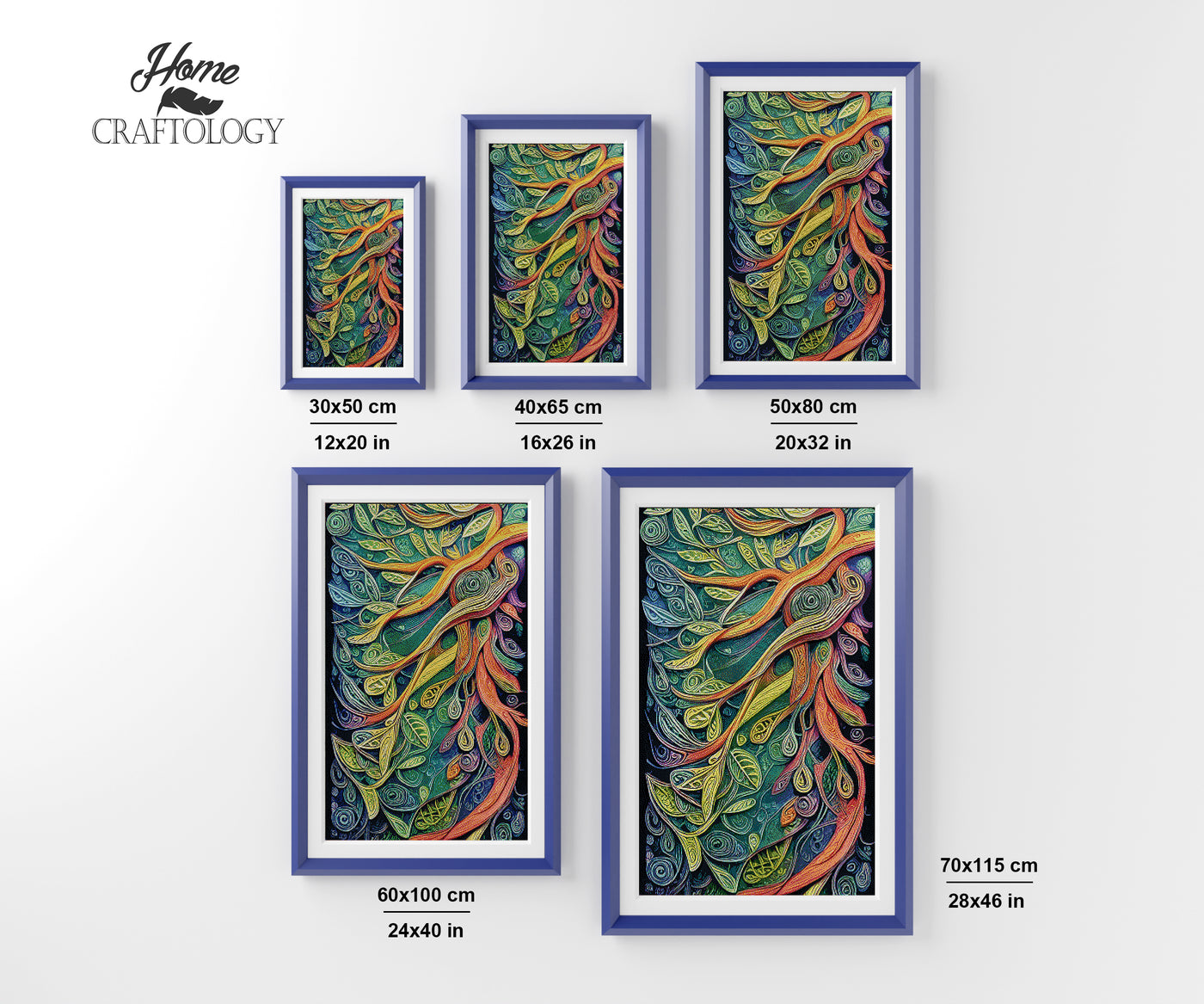 Leaves and Branches - Premium Diamond Painting Kit