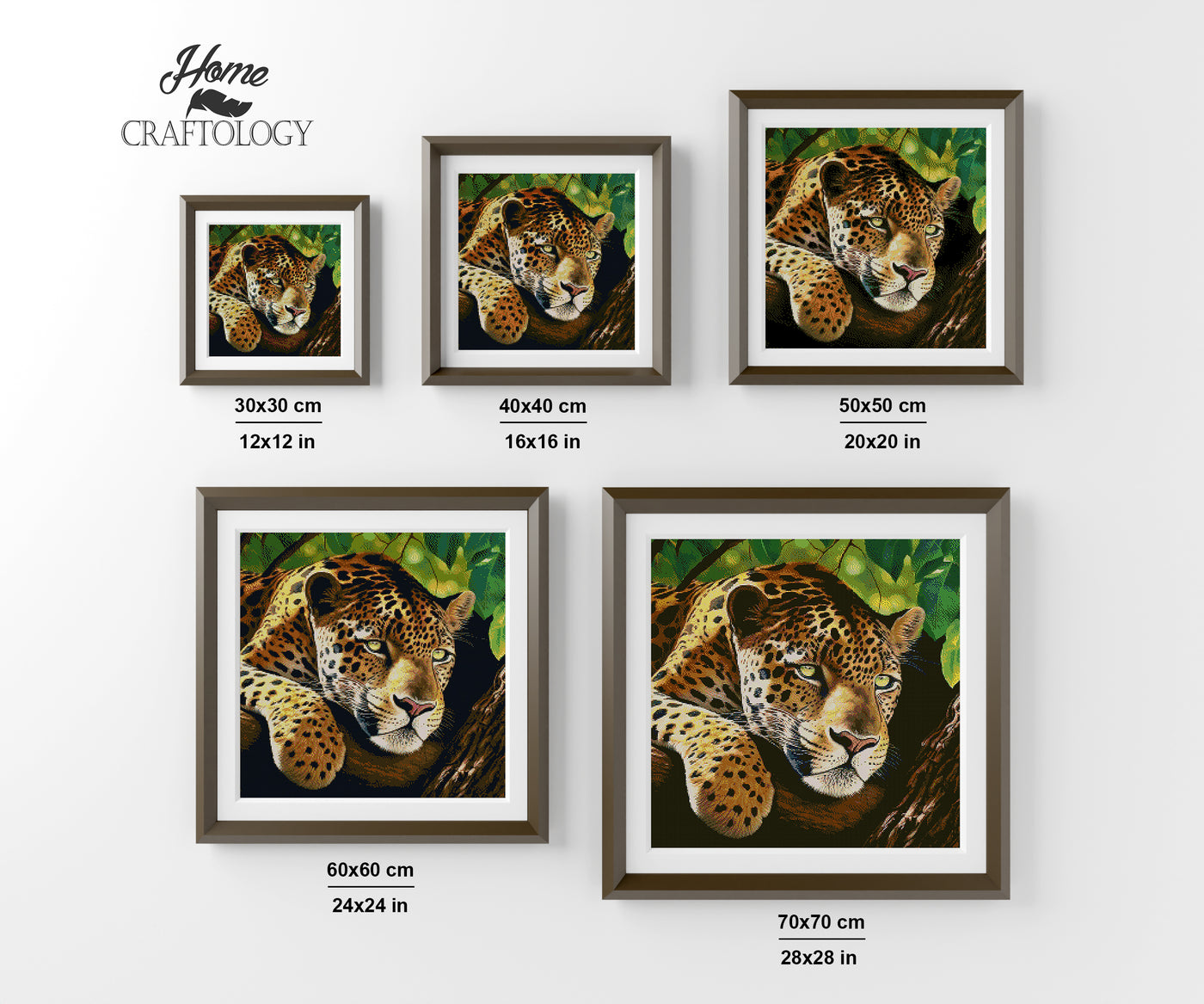 Leopard Close-up - Premium Diamond Painting Kit