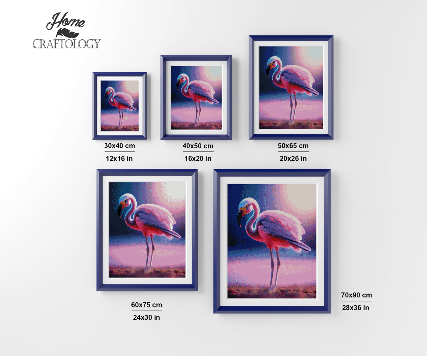 Pink Flamingo - Premium Diamond Painting Kit