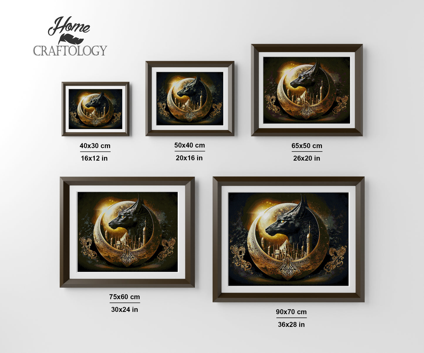 Egyptian God Anubis - Premium Diamond Painting Kit