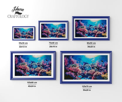 Pink Hues Under the Sea - Premium Diamond Painting Kit