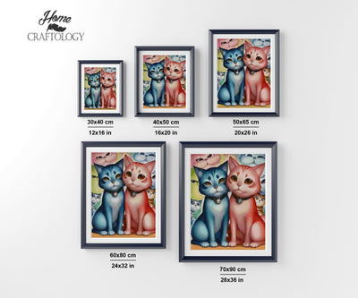 Cat Couple - Premium Diamond Painting Kit