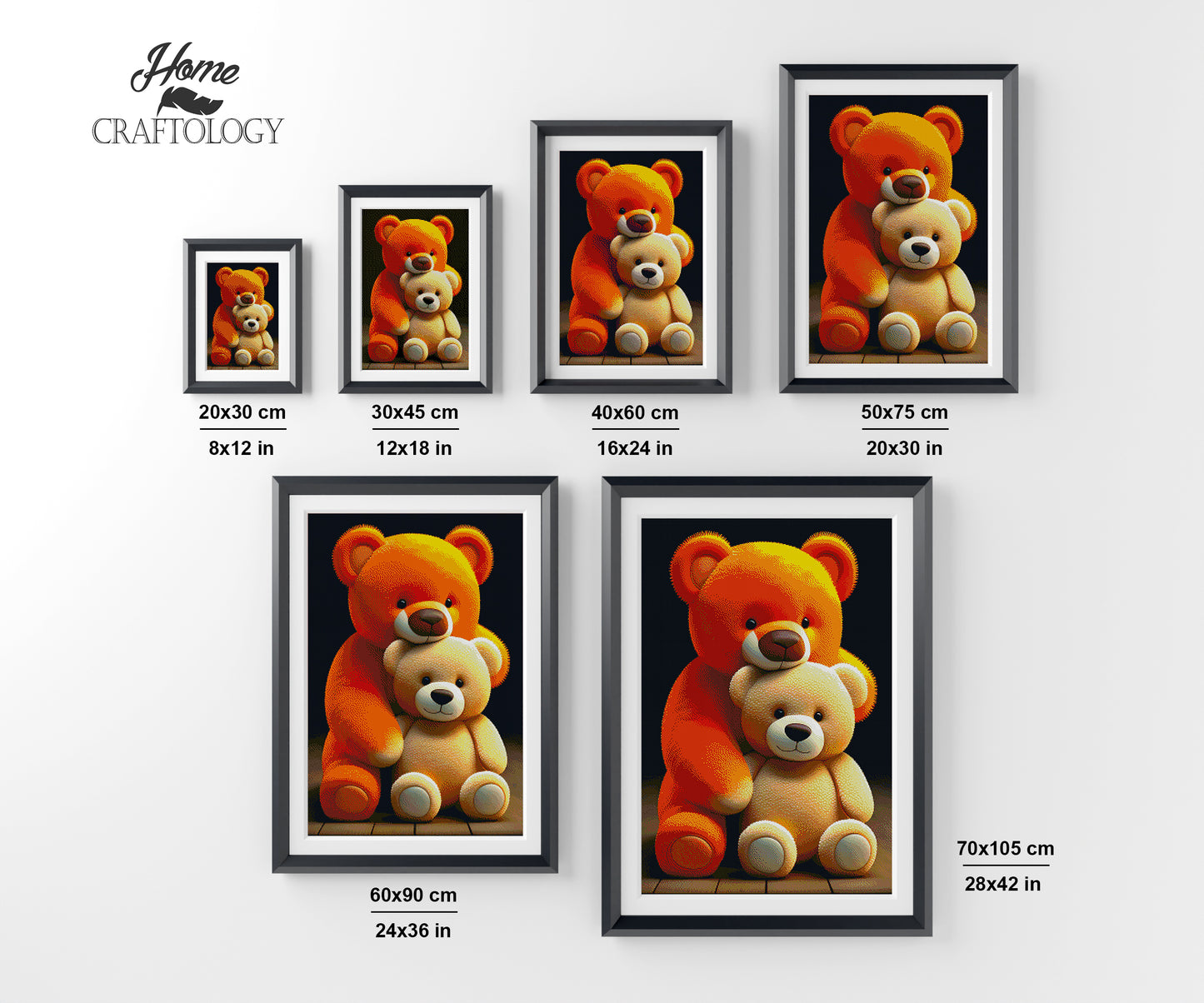 Teddy Bears - Premium Diamond Painting Kit