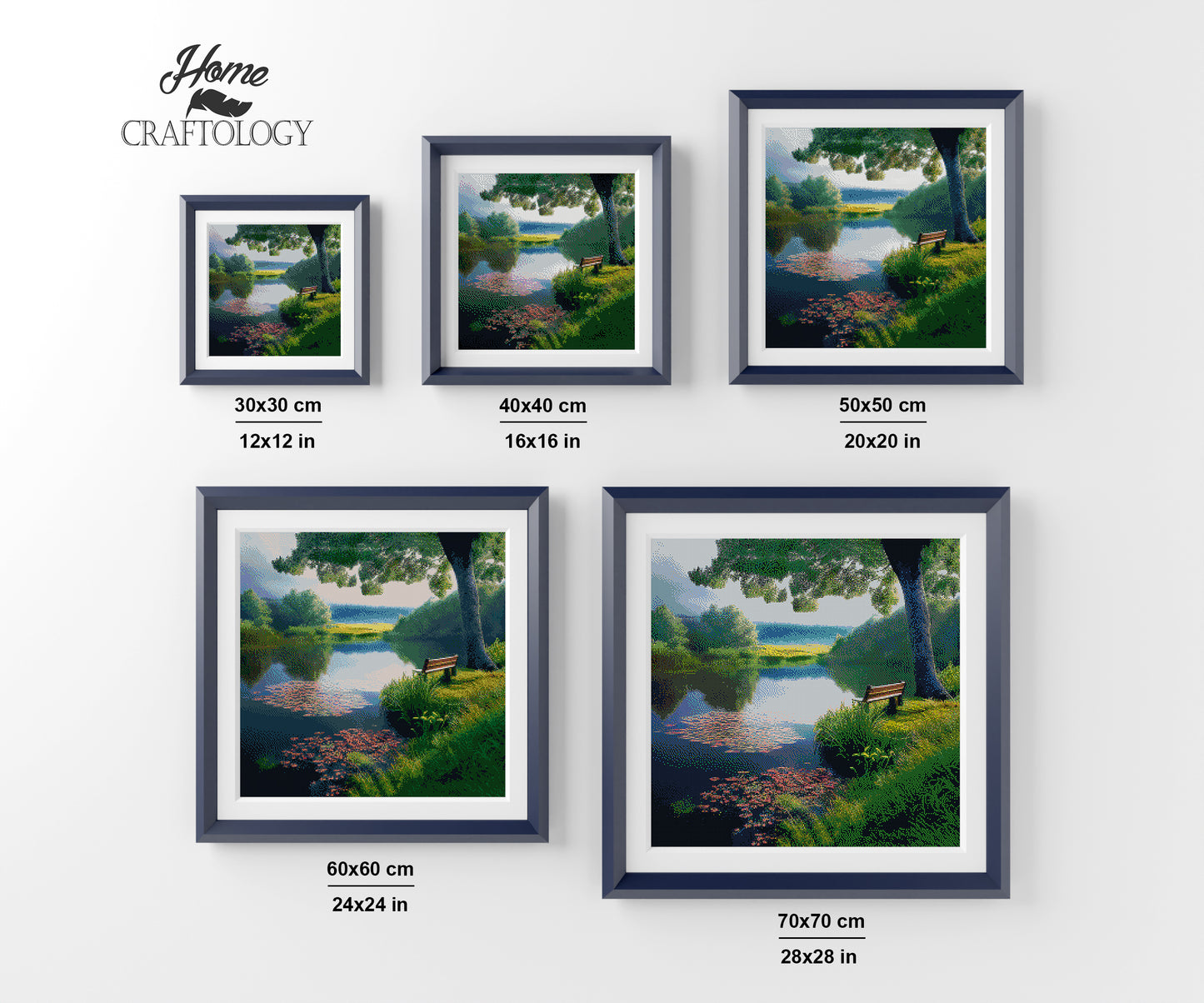 Serene Lake - Premium Diamond Painting Kit