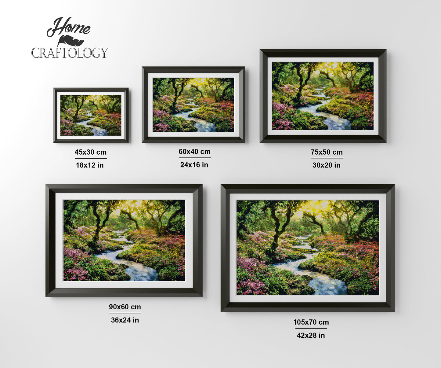 Zigzag Stream - Premium Diamond Painting Kit