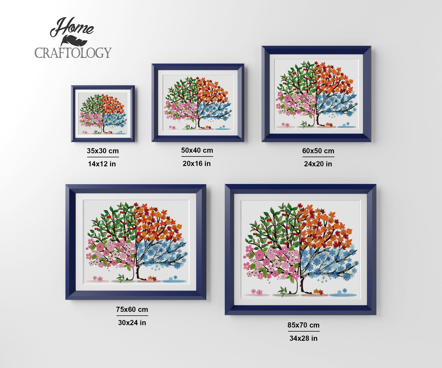 Summer, Fall, Spring, Winter - Premium Diamond Painting Kit