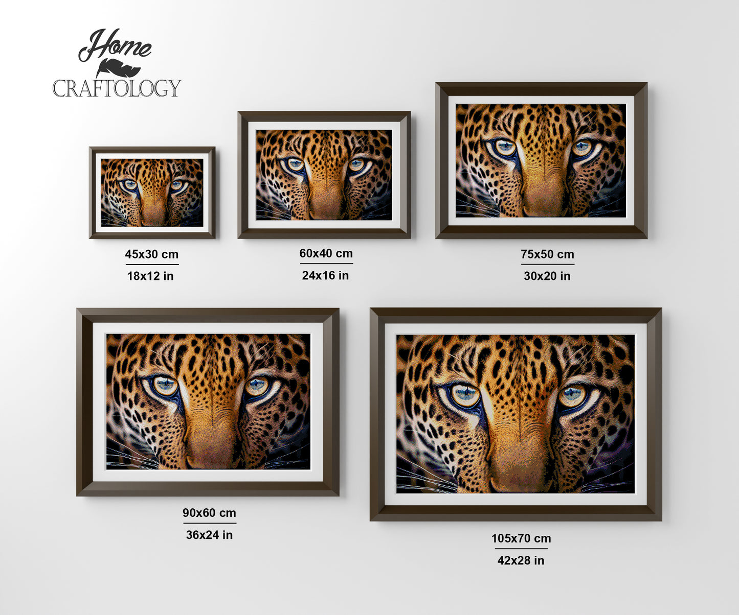 Leopard Eyes - Premium Diamond Painting Kit