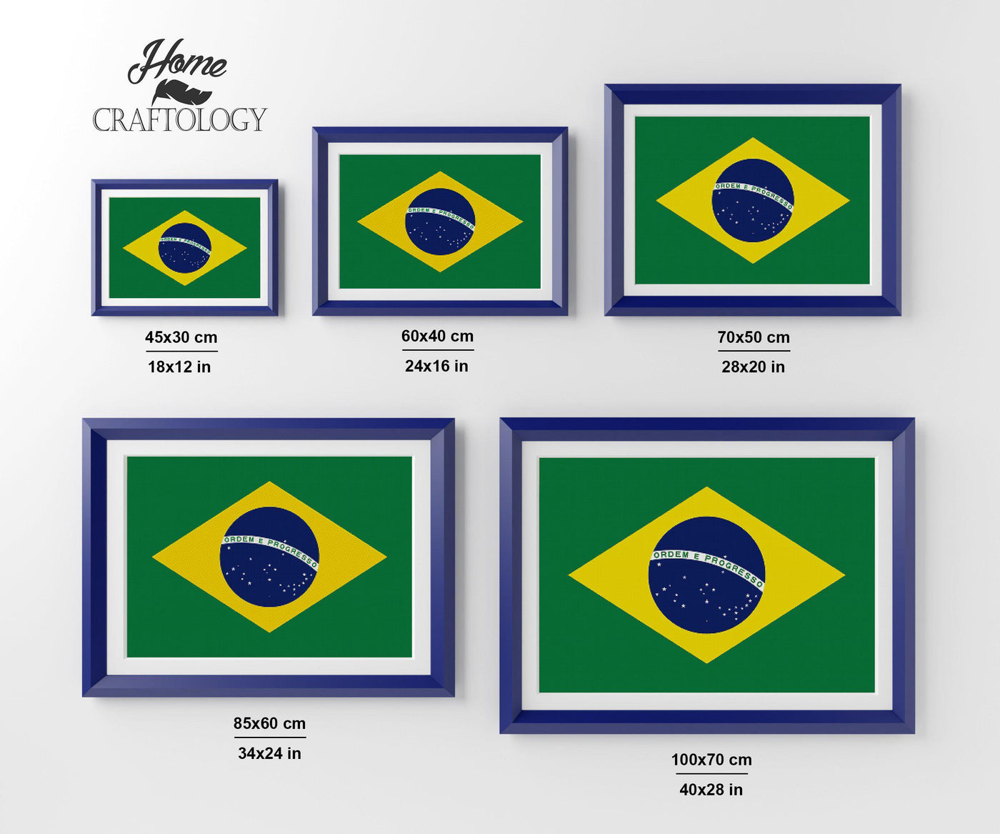 Brazil Flag - Premium Diamond Painting Kit
