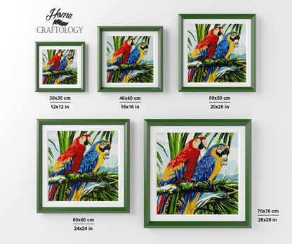 Macaw Birds - Premium Diamond Painting Kit