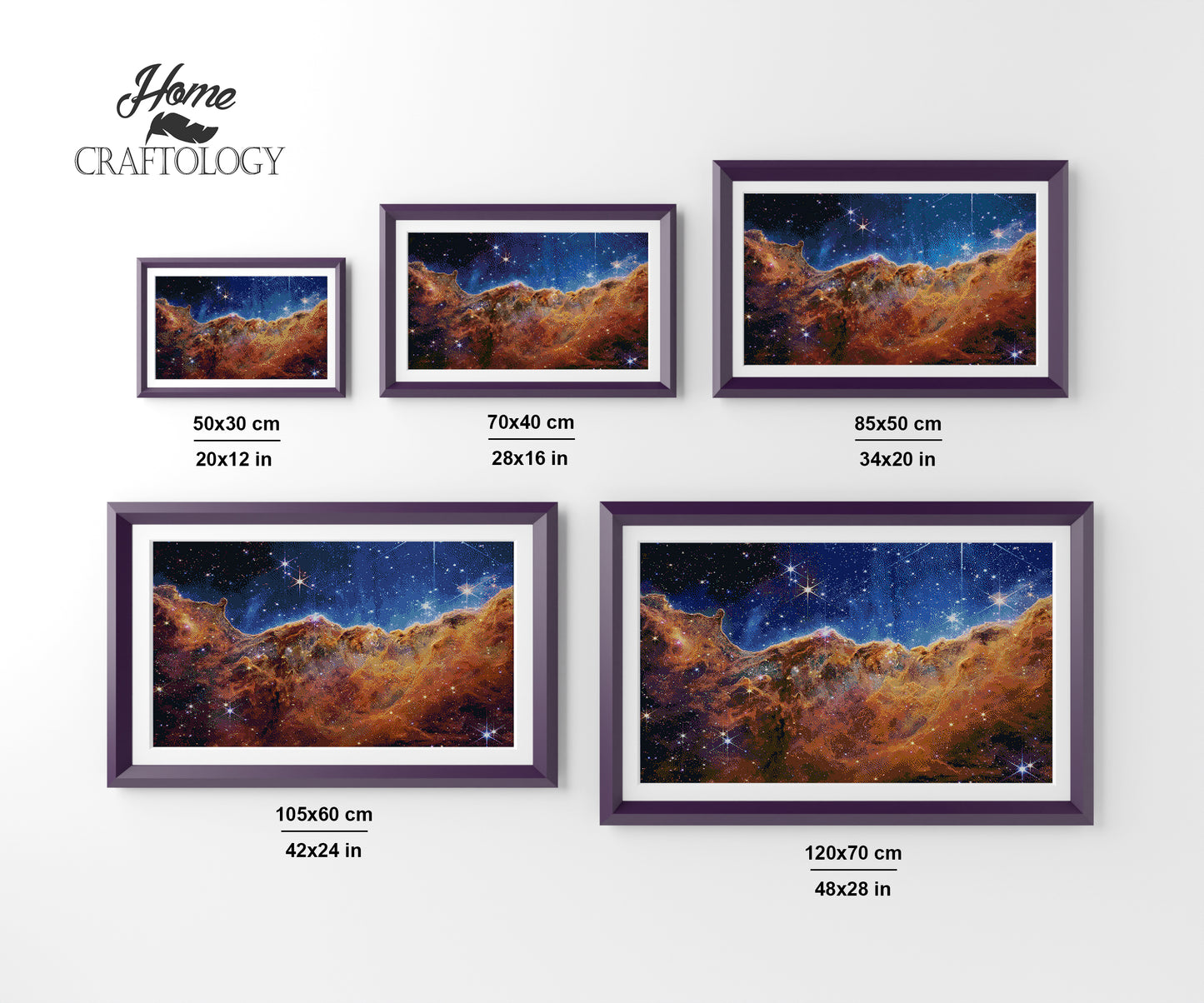 James Webb Carina Nebula - Premium Diamond Painting Kit