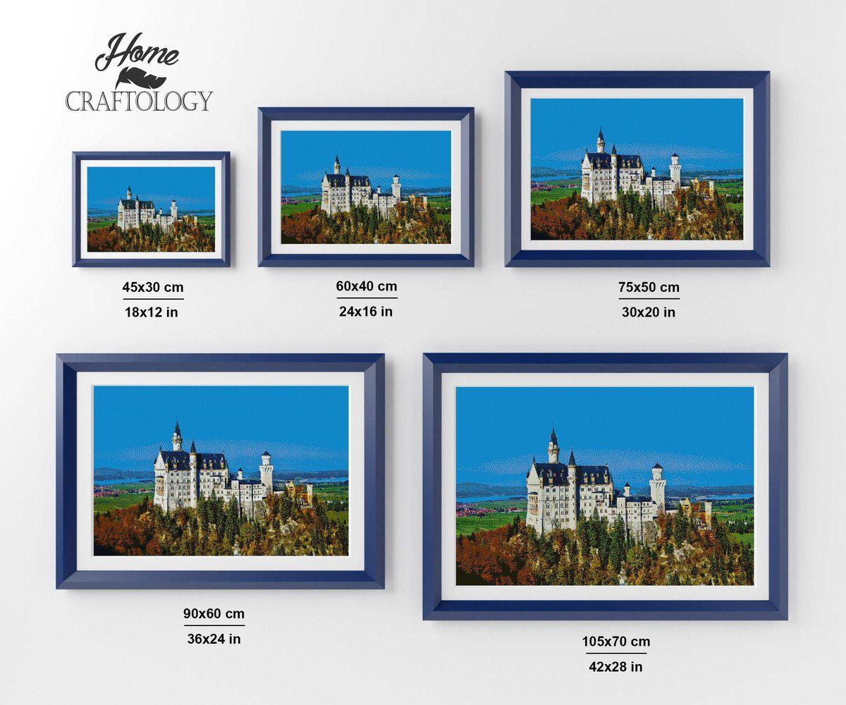 Neuschwanstein Castle Bavarian - Premium Diamond Painting Kit